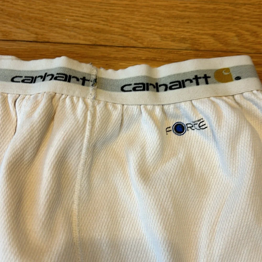 Men’s Carhartt Force Thermal Long John’s. Size Large. Very Warm. Off White. - Picture 3 of 4